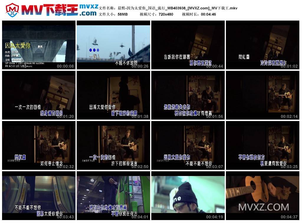 晨熙-因为太爱你_国语_流行_MB403938